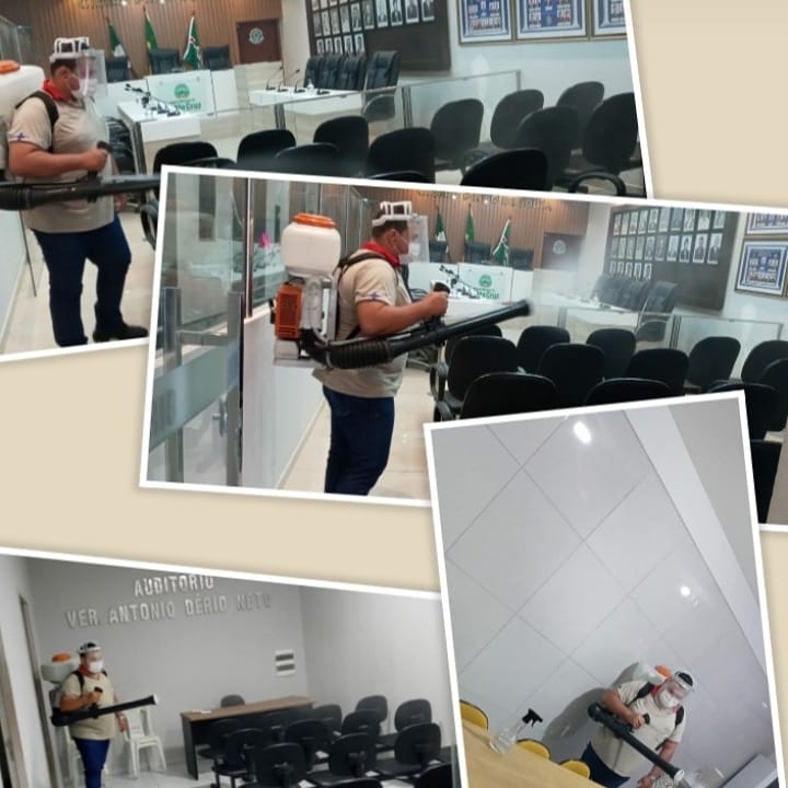 Desinfecção na Câmara Municipal