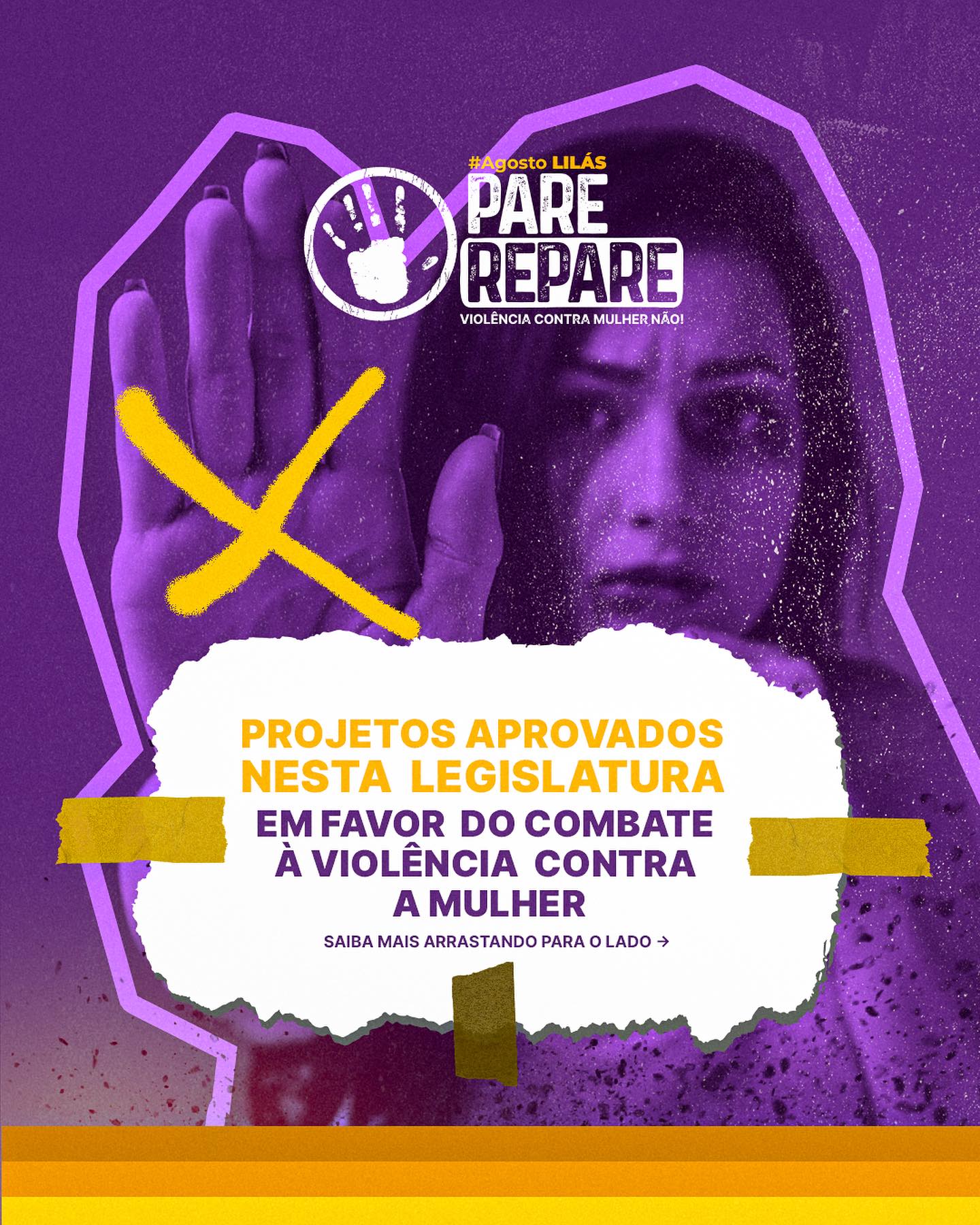 Mês de combate a violência contra a mulher