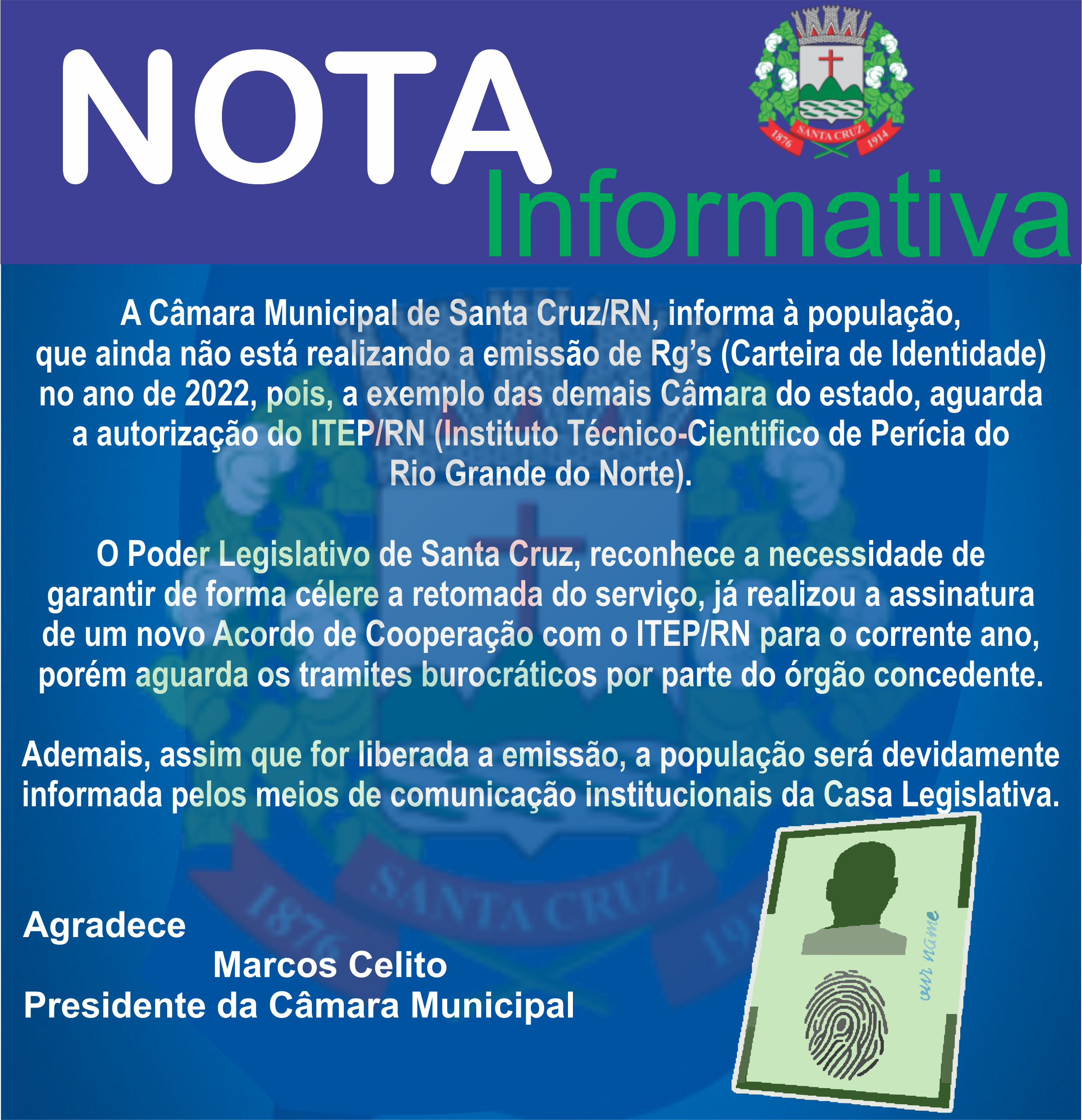 NOTA INFORMATIVA