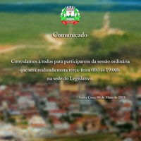 Sessão Ordinária 08/05/2018.